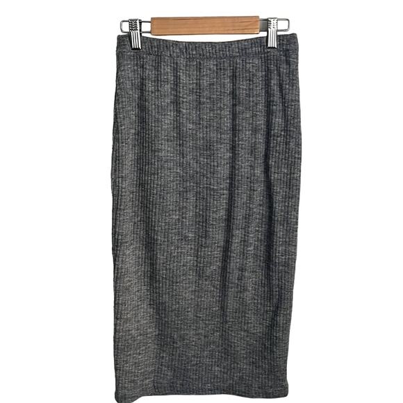 One Teaspoon Gray Ribbed Knit Pencil Skirt Size S - Picture 2 of 8
